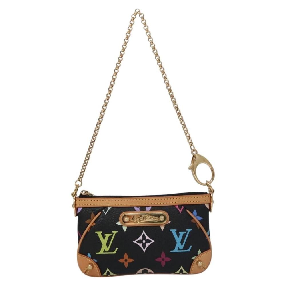 Louis Vuitton Monogram Multicolor Pochette Mira PM Pouch Black